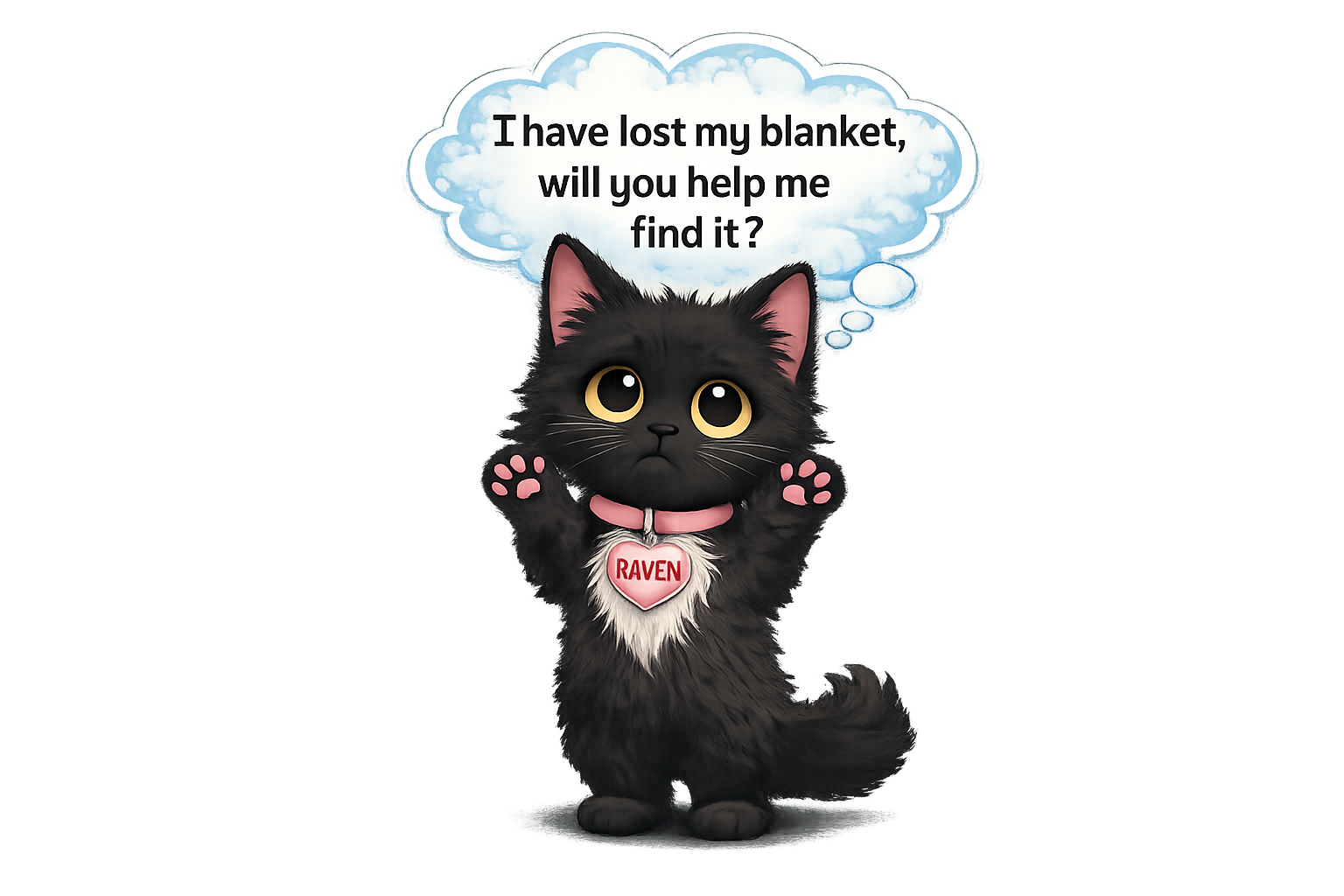 Raven looking worried